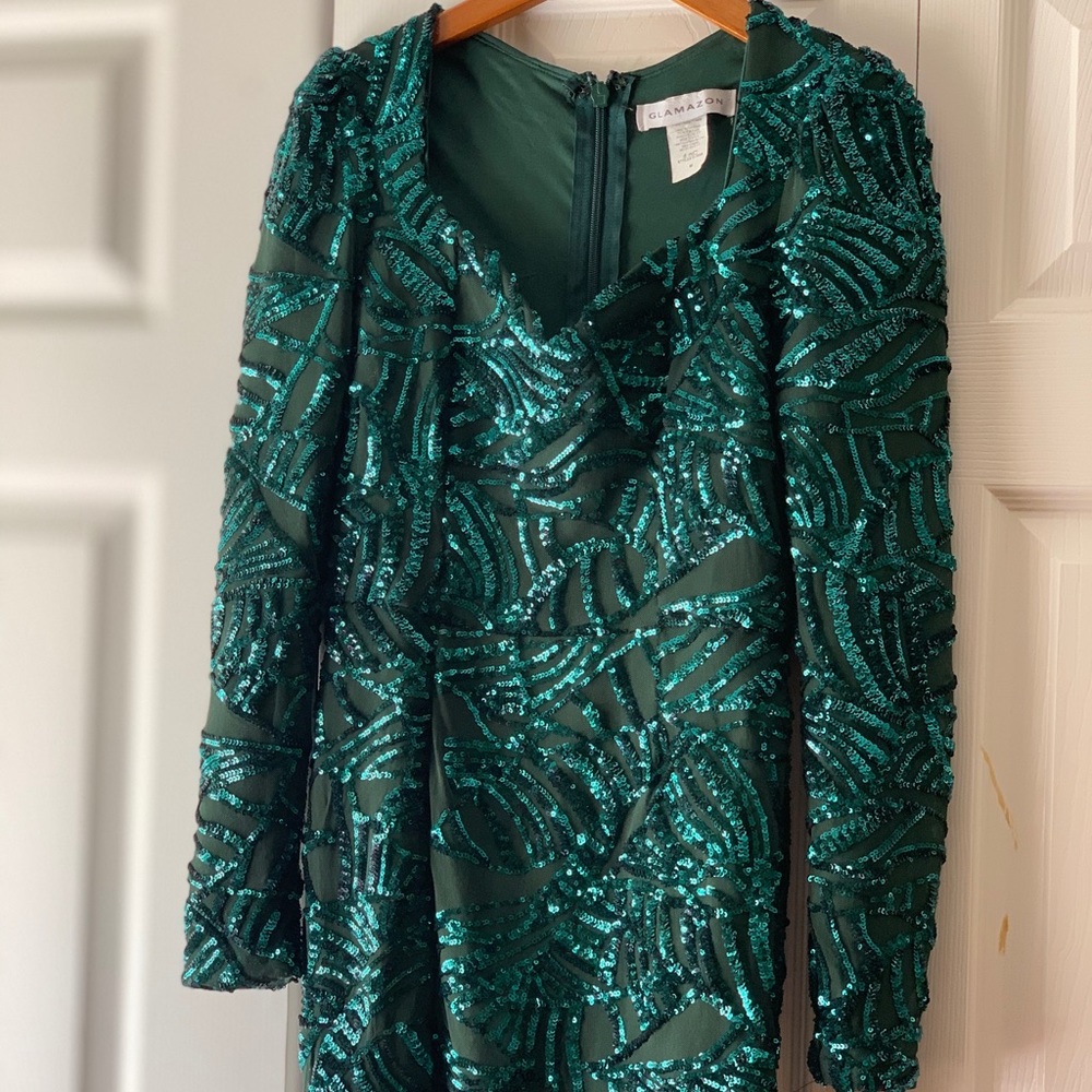 Emerald Sequined Gown!
